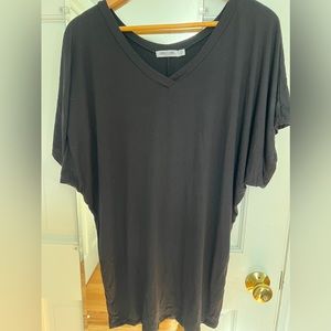 XL Lock & Love Black dolman tee